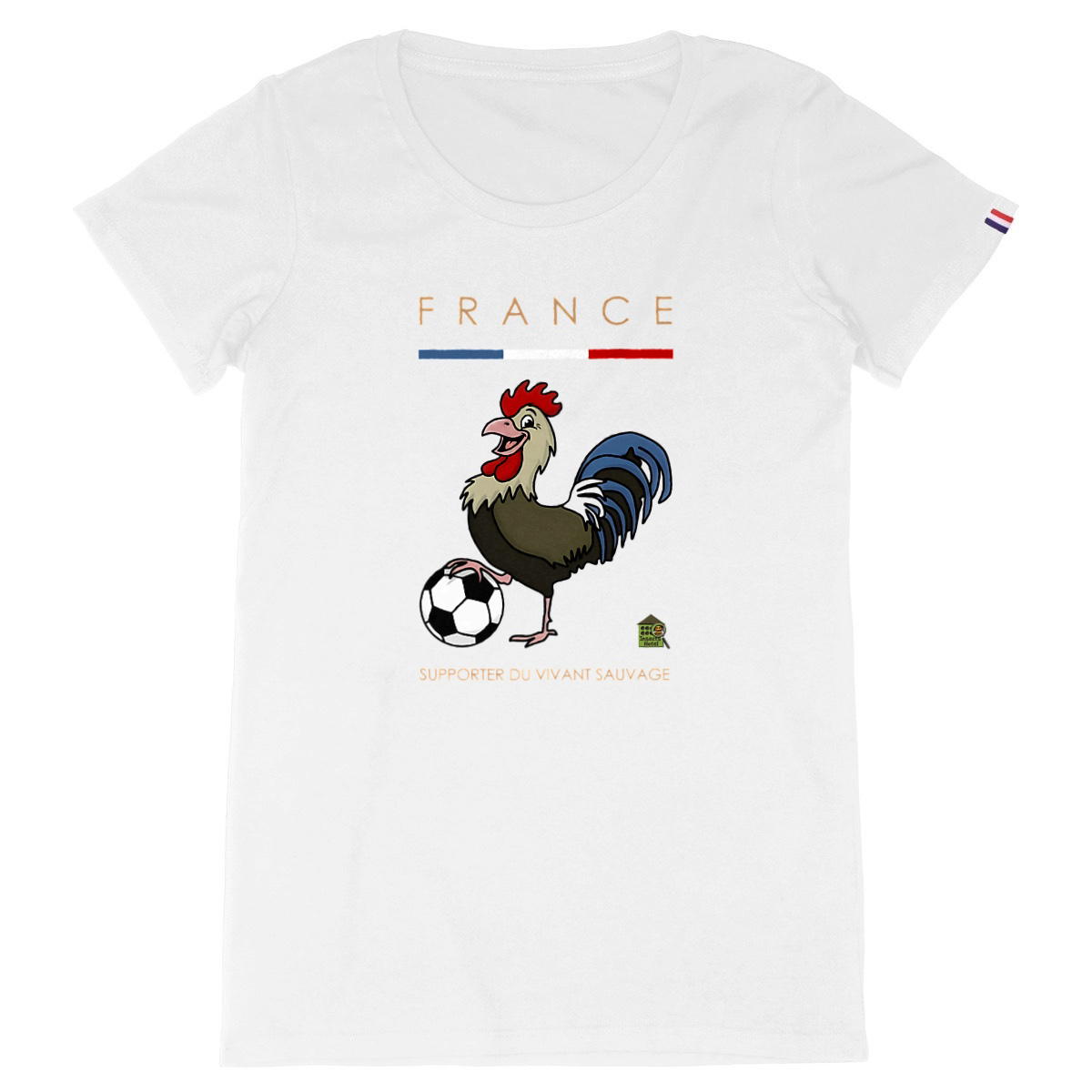 Image back T-shirt Made in France - Femme - "Supporter du Vivant"
