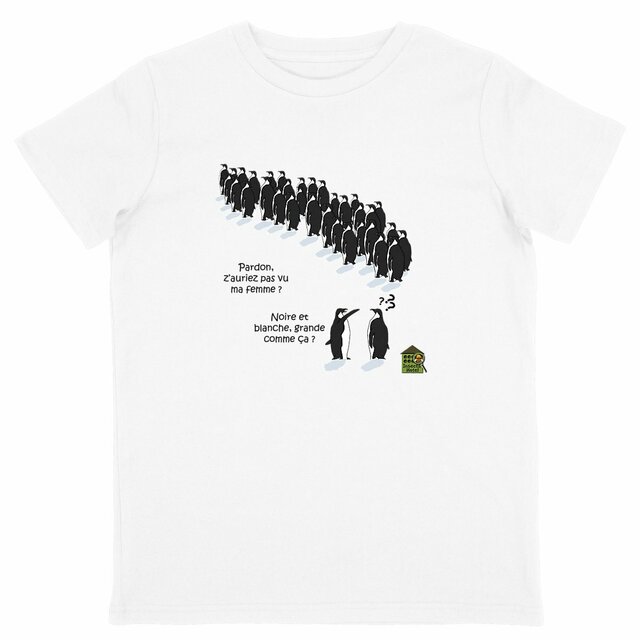 Image back T-shirt - Enfant - "Mari manchot"