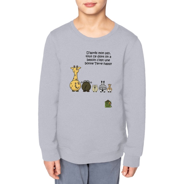 Image front Sweat-shirt - Enfant - "Terre happy"