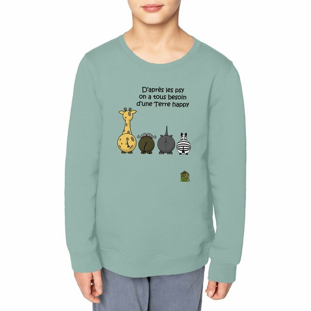 Image front Sweat - Enfant - "Terre happy"