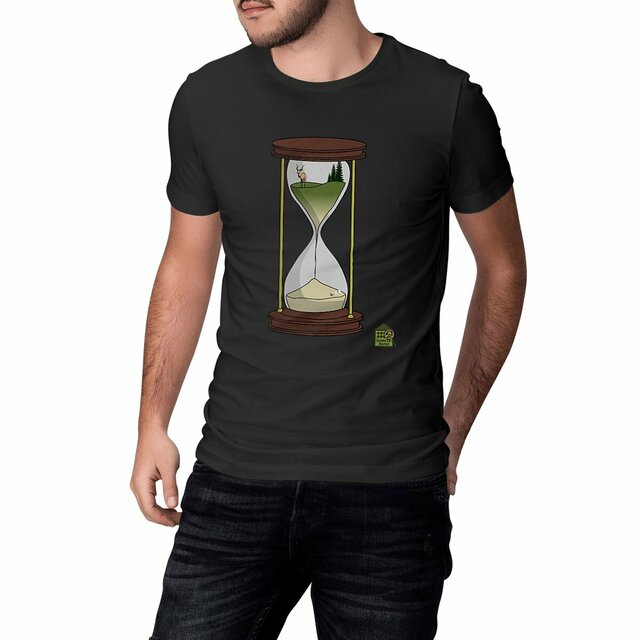 Image front T-shirt  - femme ou homme - "Sablier"