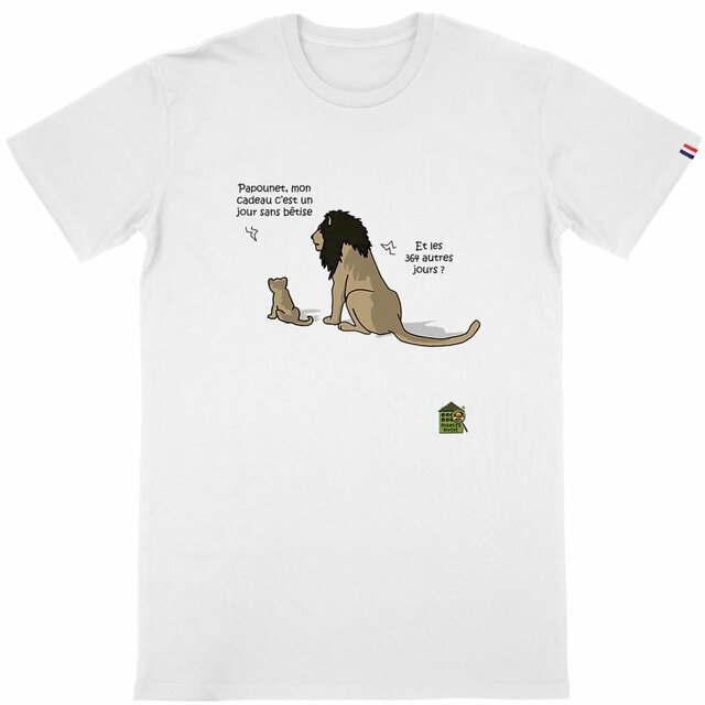 Image back T-shirt Homme Made in France - "Cadeau !"