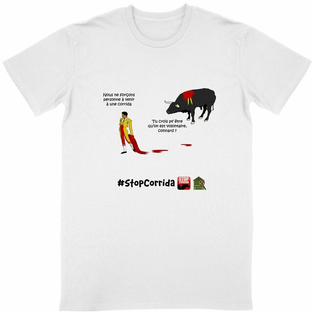 Image front T-shirt Unisexe - #StopCorrida