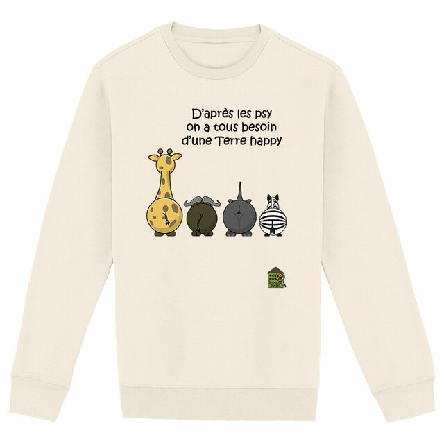 Image du produit Sweat épais - femme ou homme - "Terre happy"