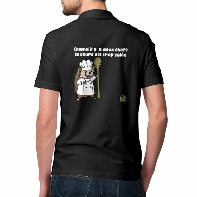 Image front Polo Léger - Homme - "Chef cuisinier"