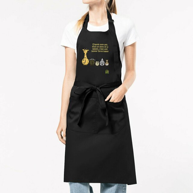 Image front Tablier - femme ou homme - "Terre happy"