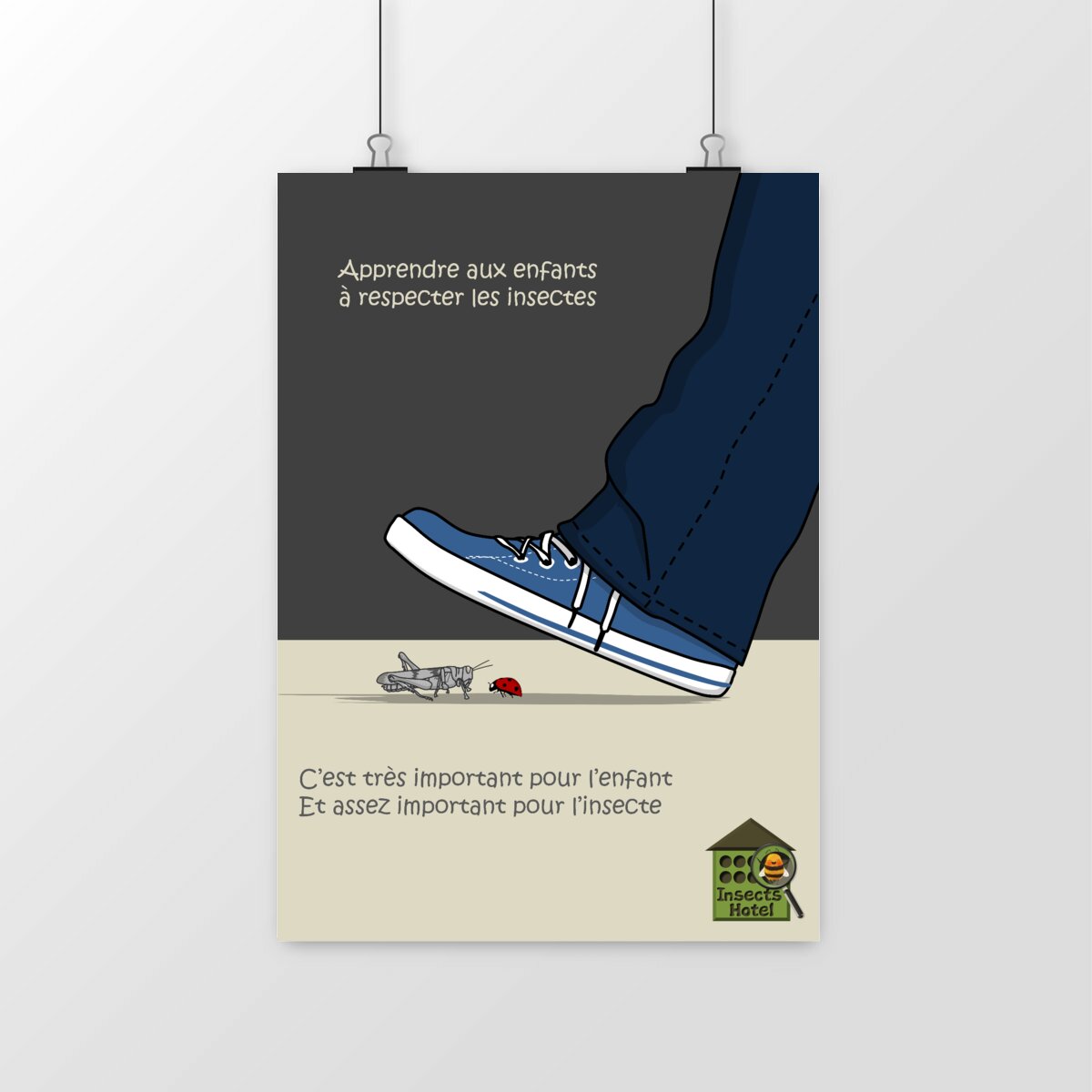 Image front Poster - "Respecter les insectes"