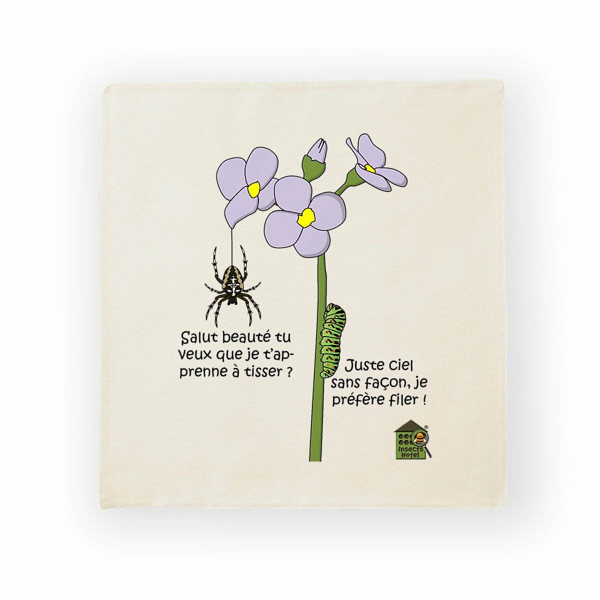 Image back Housse de coussin 100% coton (40 X 40 cm) - "Tissage"