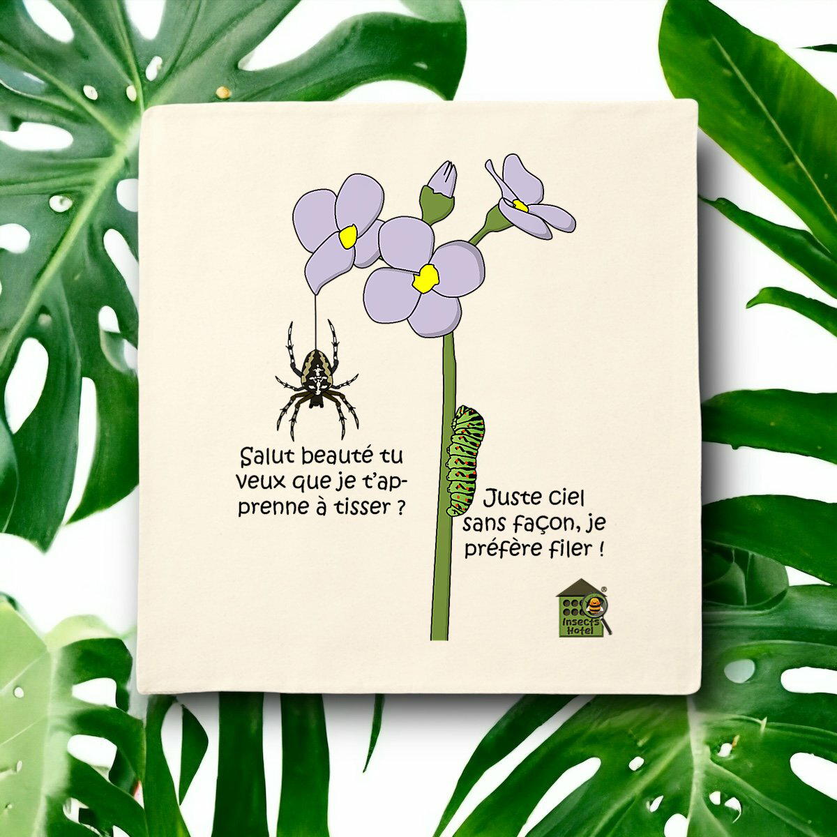 Image front Housse de coussin 100% coton (40 X 40 cm) - "Tissage"