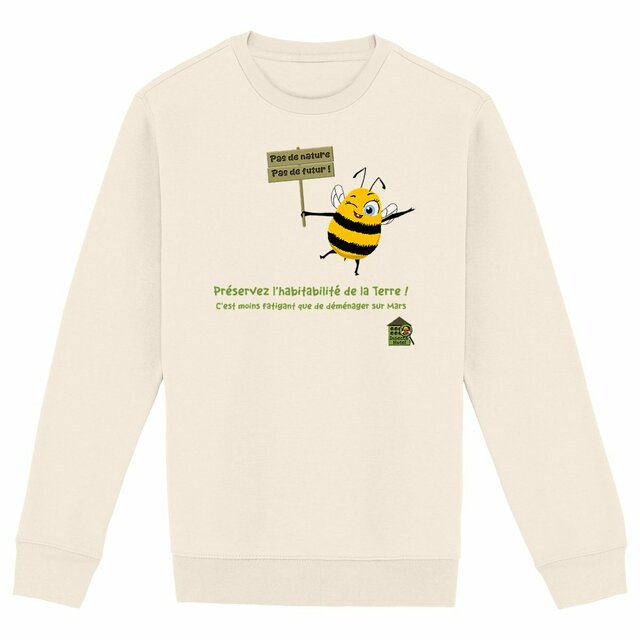 Image back Sweat-shirt chaud & épais- femme ou homme - modèle "Slogans"