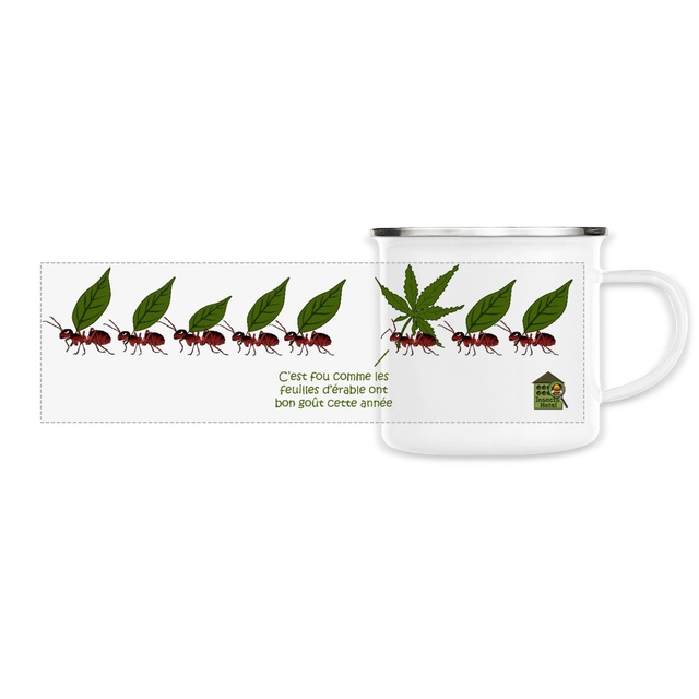 Image front Mug metal - "Feuilles d'érable"
