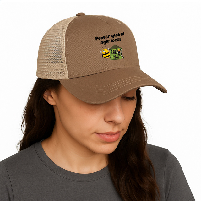 Image front Casquette écoresponsable - slogan Beenie