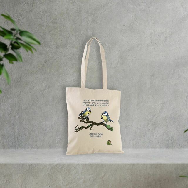 Image front Totebag épais - "Je t'aime"