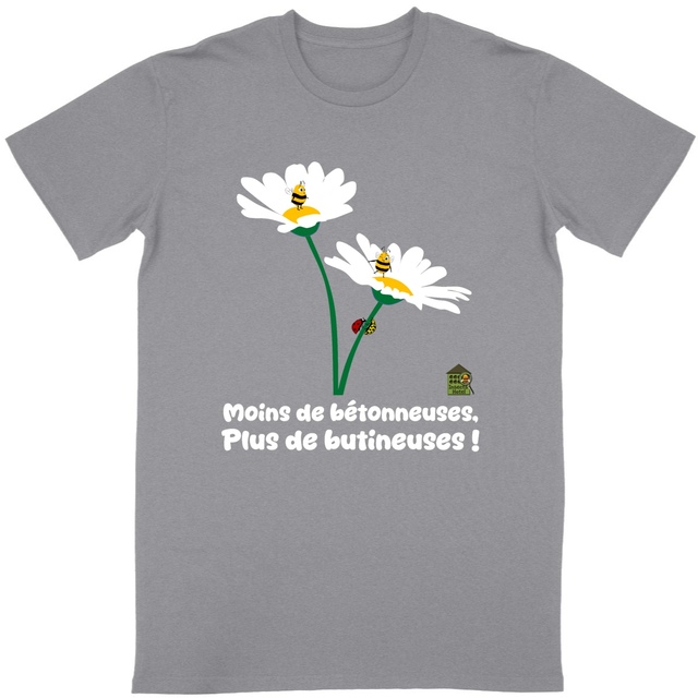 Image back T-shirt - femme ou homme - "Butineuses"