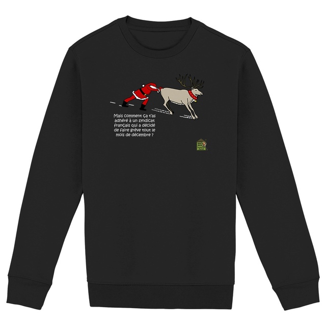 Image back Sweat-shirt chaud & épais - femme ou homme - "Pull de Noël"