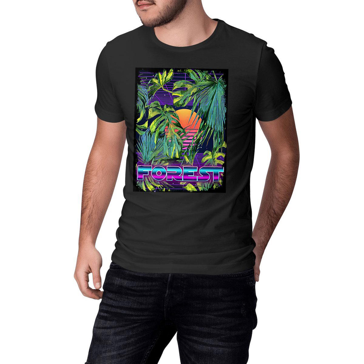Image front FOREST - Heavyweight Unisex t-shirt Premium Plus