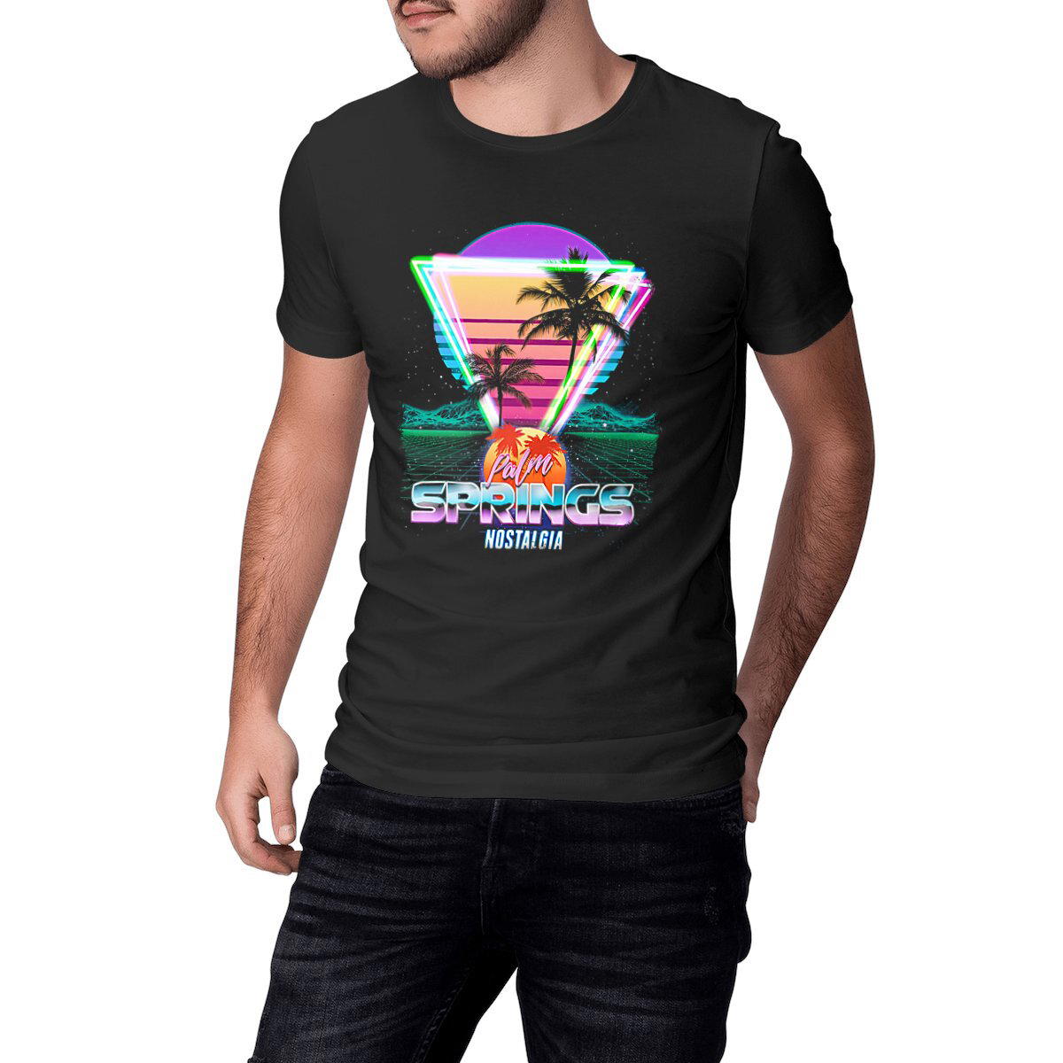 Image front Palm Springs NOSTALGIA - Heavyweight Unisex t-shirt Premium Plus