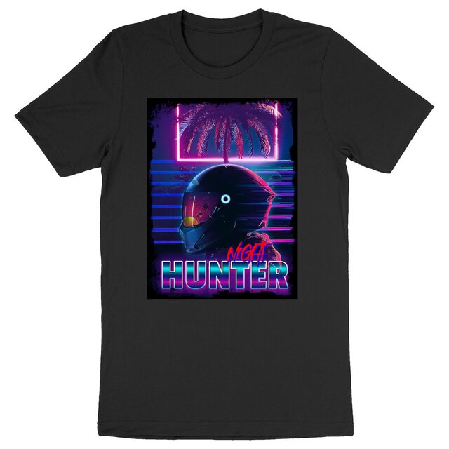 Image back NIGHT HUNTER - Heavyweight Unisex t-shirt Premium Plus