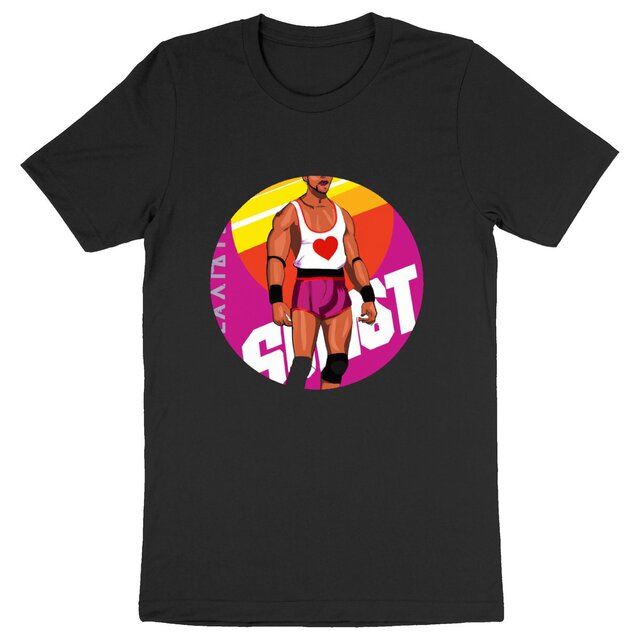 Image back GAY PRIDE heart - Heavyweight Unisex t-shirt Premium Plus