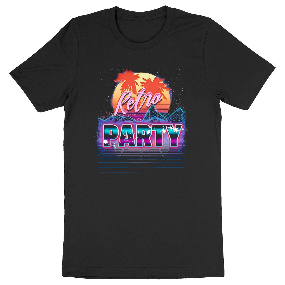 Image back retro PARTY - Heavyweight Unisex t-shirt Premium Plus