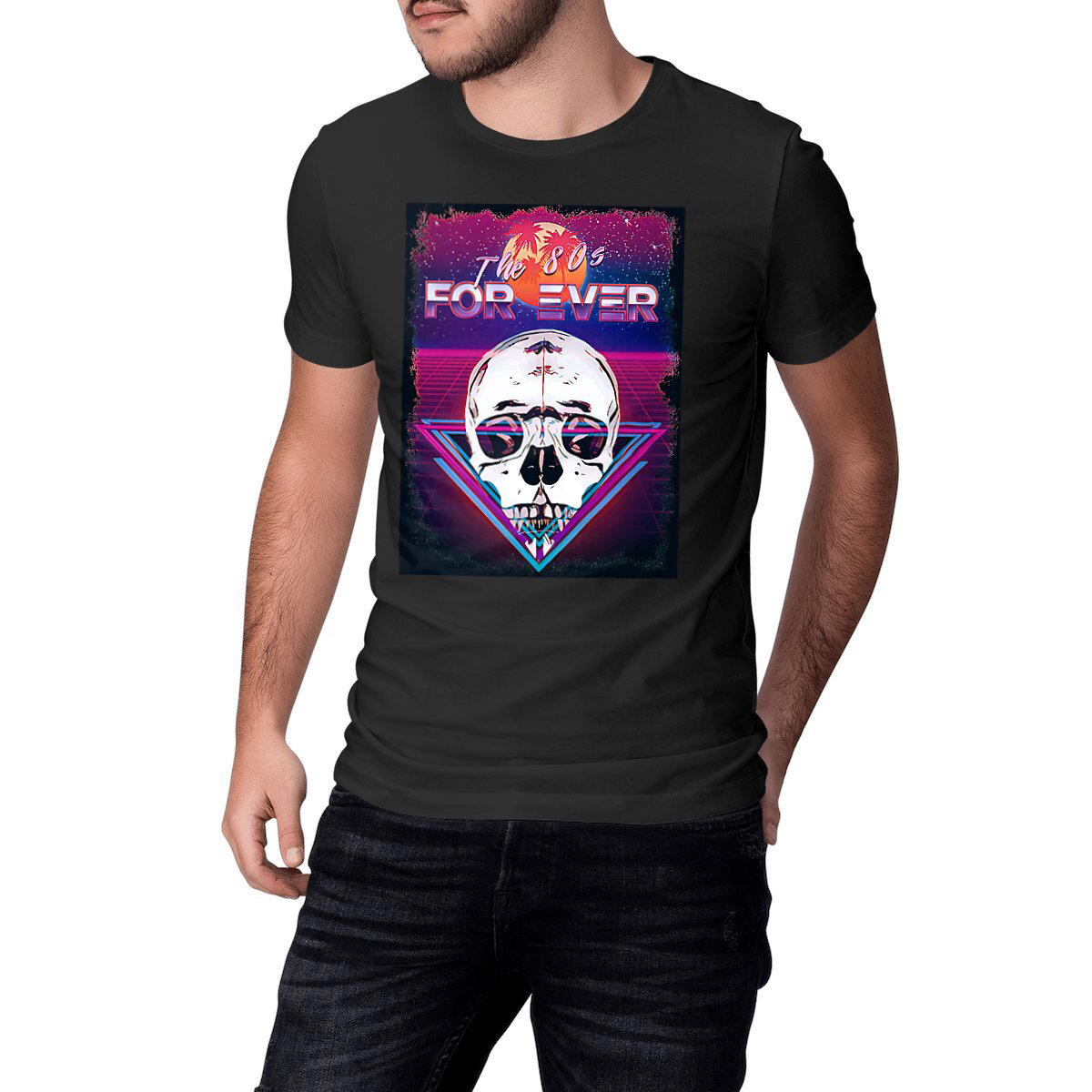 Image front 80's FOR EVER - Heavyweight Unisex t-shirt Premium Plus
