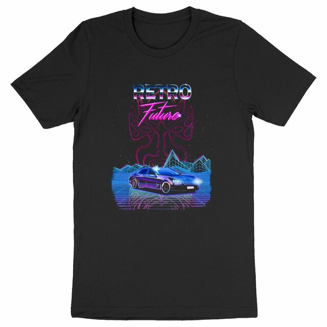 Image back RETRO/FUTURE - Heavyweight Unisex t-shirt Premium Plus