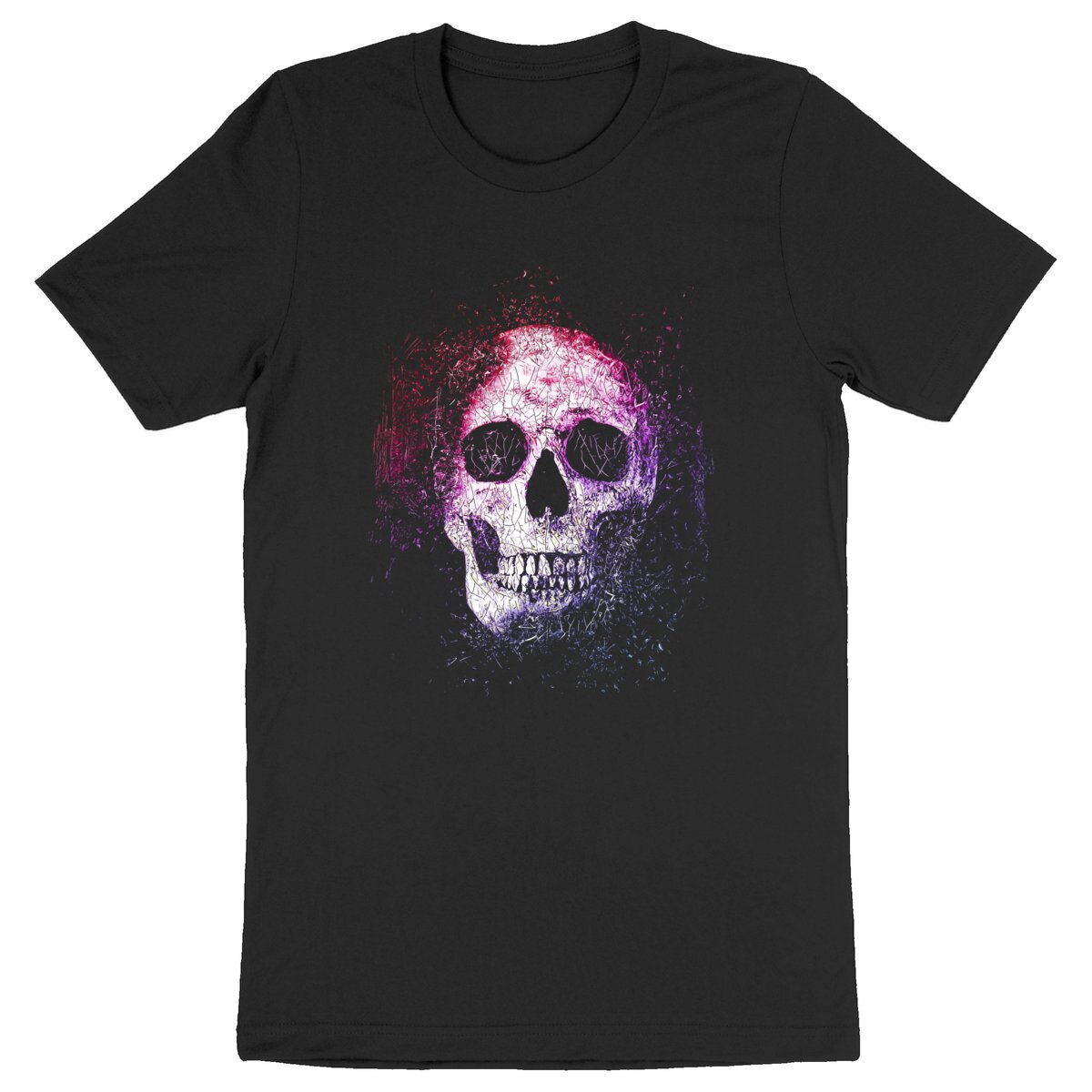 Image back SKULL GRUNGE - Heavyweight Unisex t-shirt Premium Plus