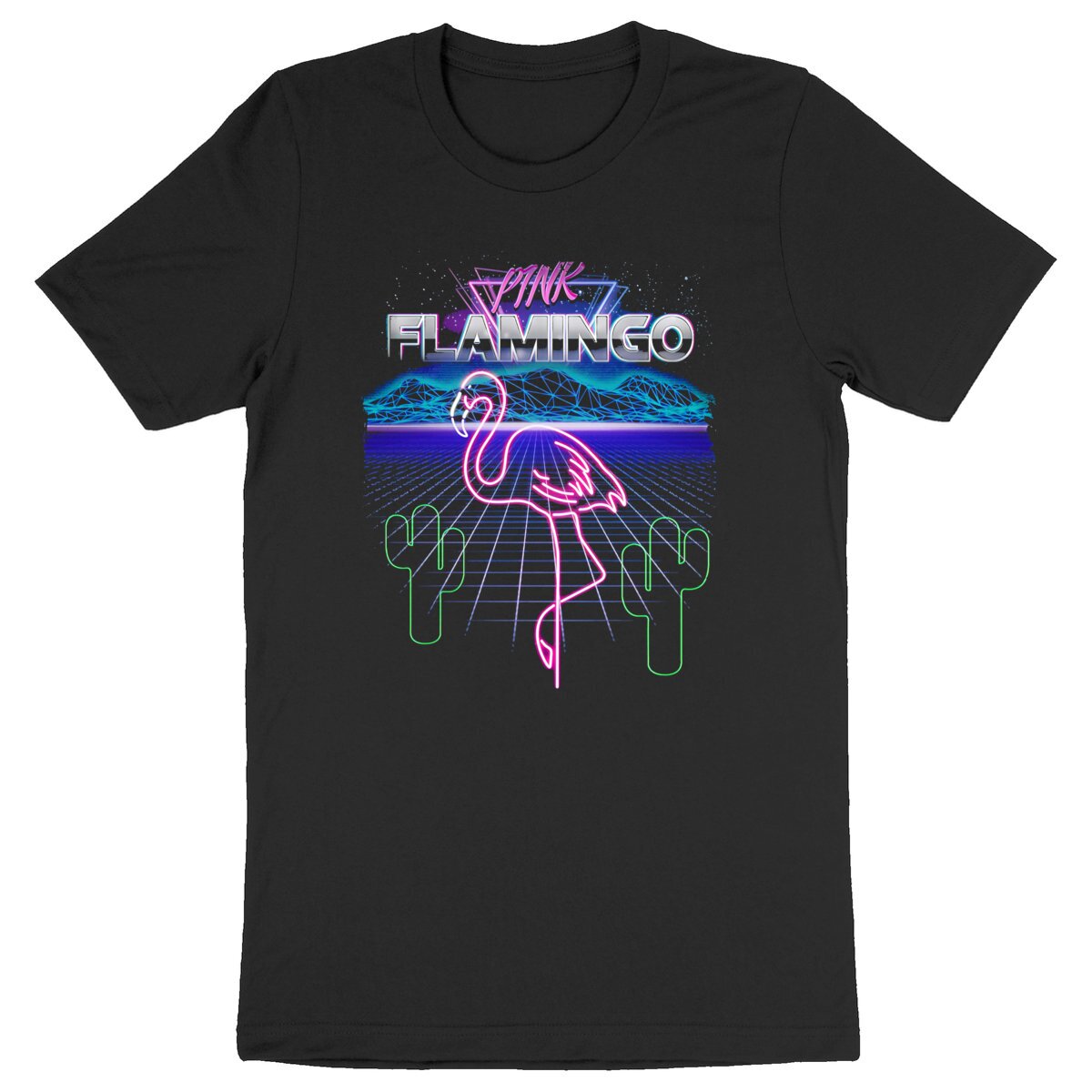 Image back PINK FLAMINGO - Heavyweight Unisex t-shirt Premium Plus