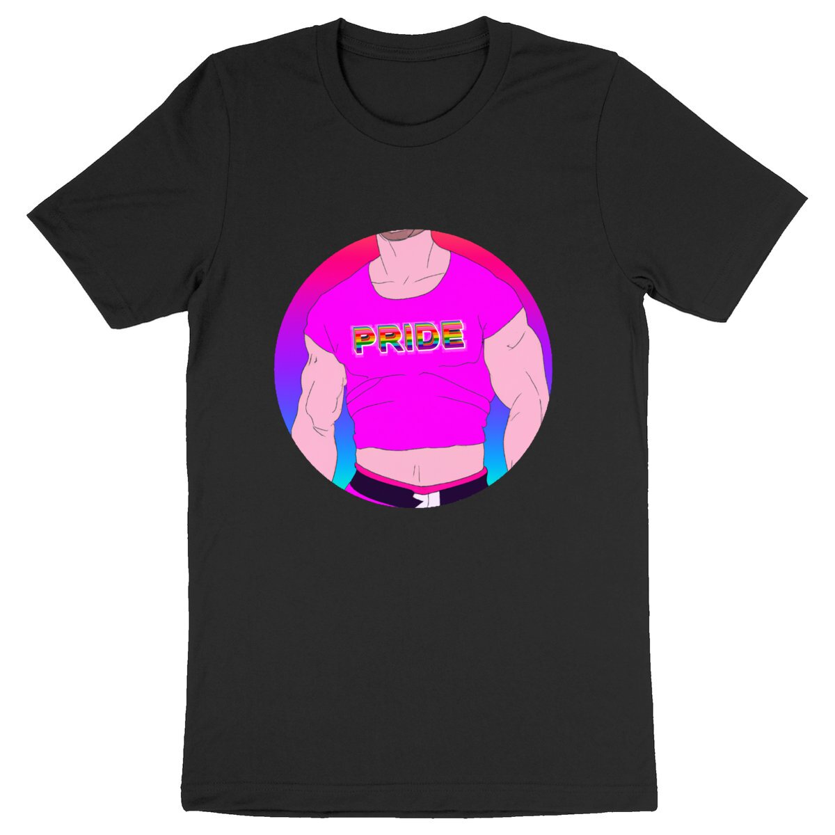 Image back just PRIDE heart - Heavyweight Unisex t-shirt Premium Plus