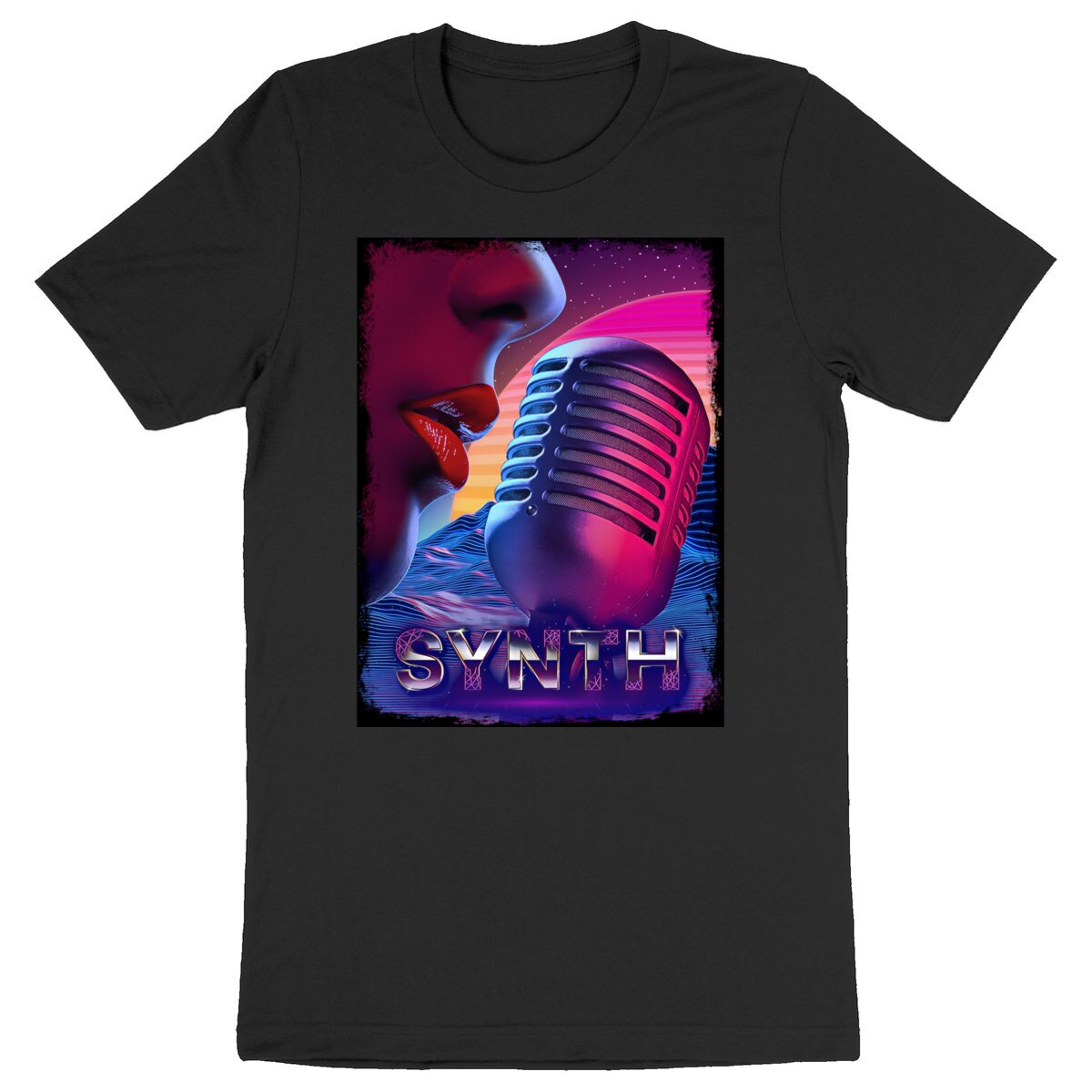 Image back SYNTH - Heavyweight Unisex t-shirt Premium Plus
