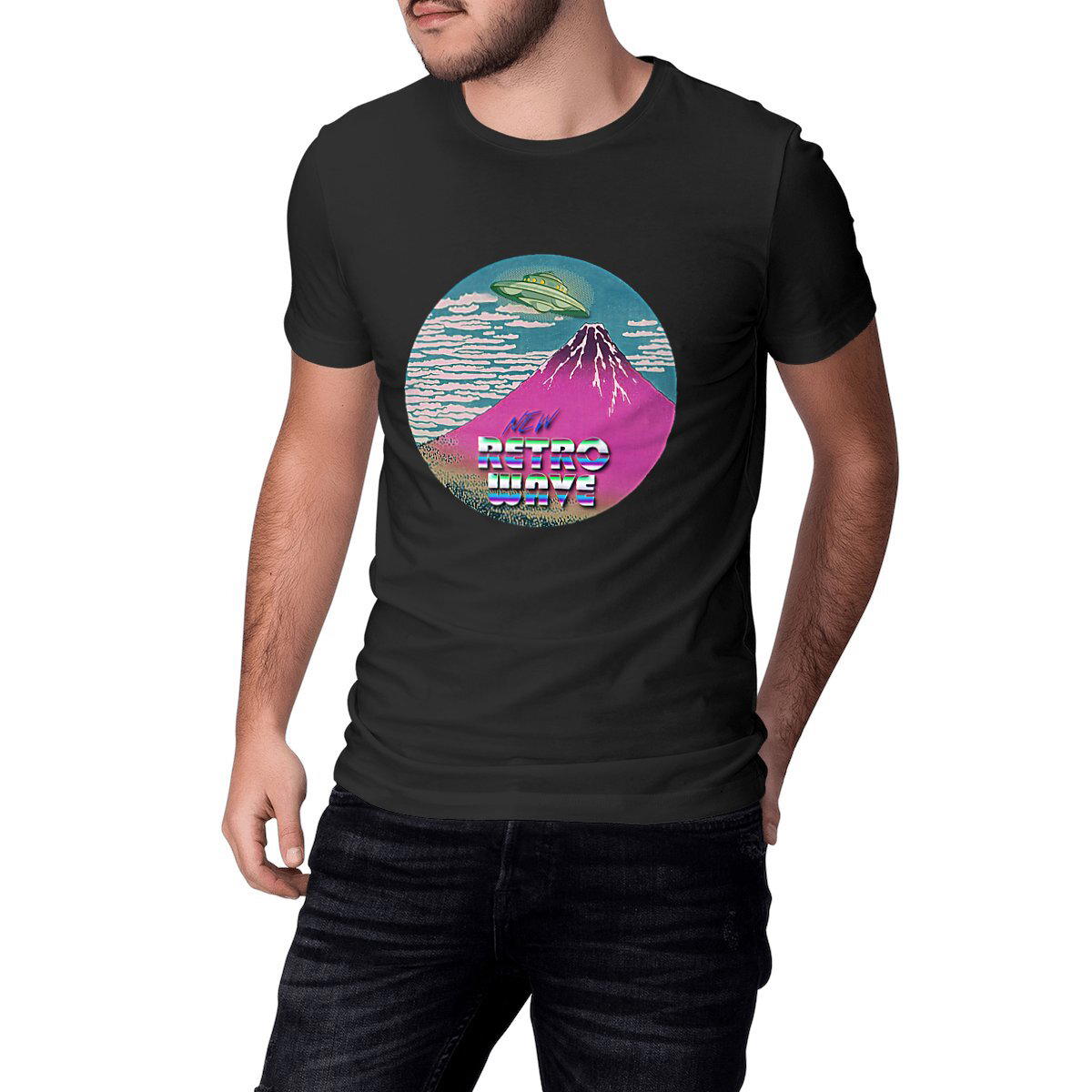 Image front FUJIYAMA - Heavyweight Unisex t-shirt Premium Plus