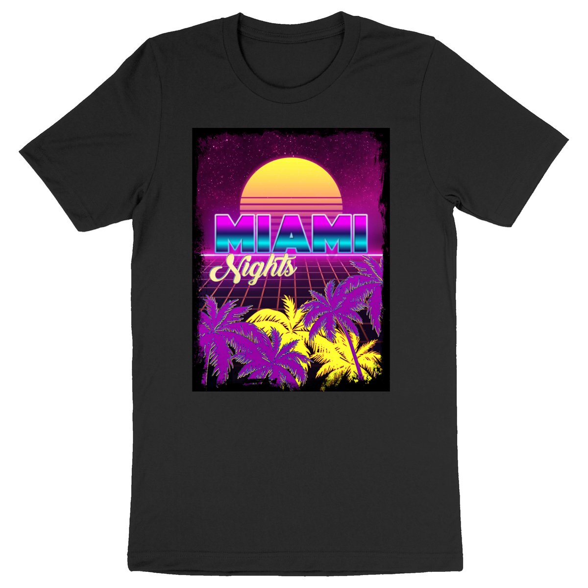 Image back MIAMI NIGHTS - Heavyweight Unisex t-shirt Premium Plus