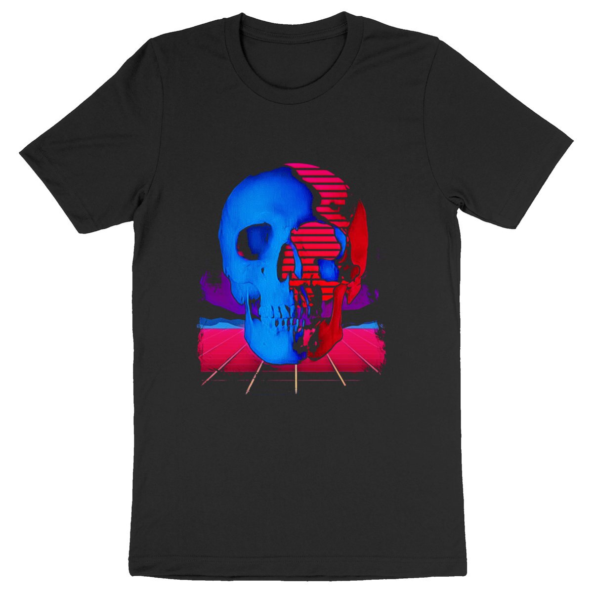 Image back RED SKULL -Heavyweight Unisex t-shirt Premium Plus