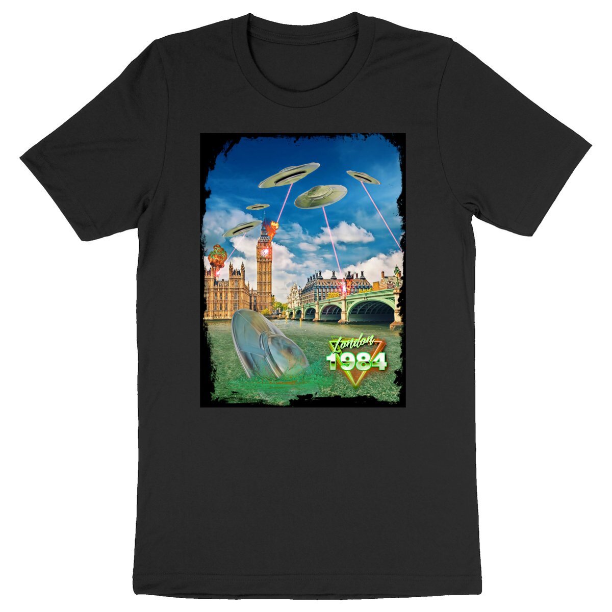 Image back LONDON 1984 - Heavyweight Unisex t-shirt Premium Plus