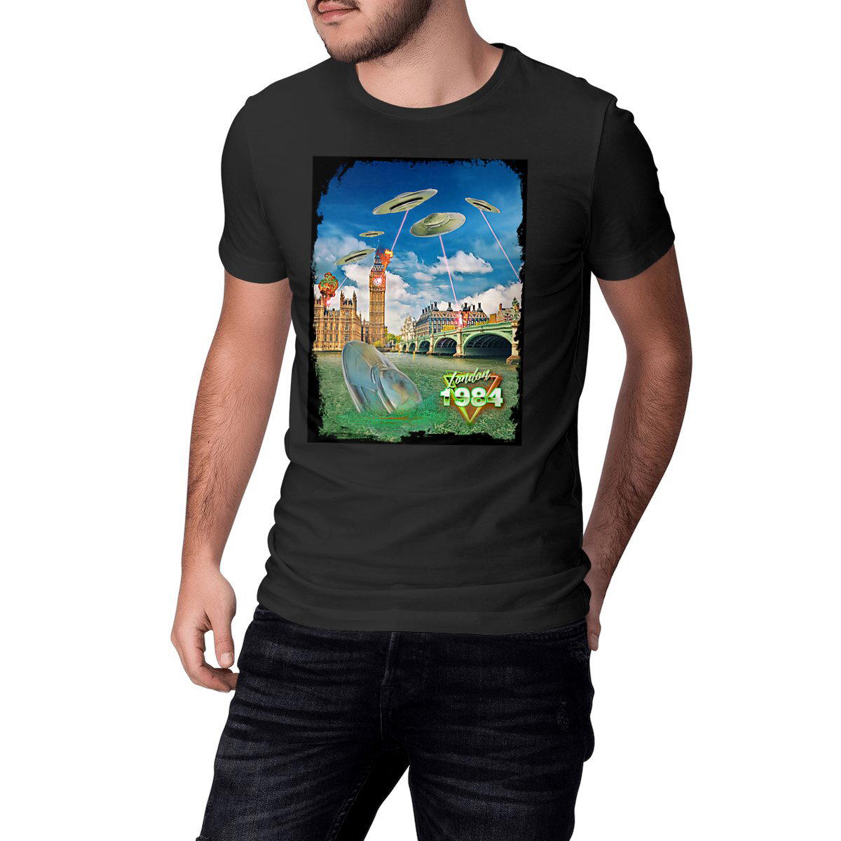 Image front LONDON 1984 - Heavyweight Unisex t-shirt Premium Plus