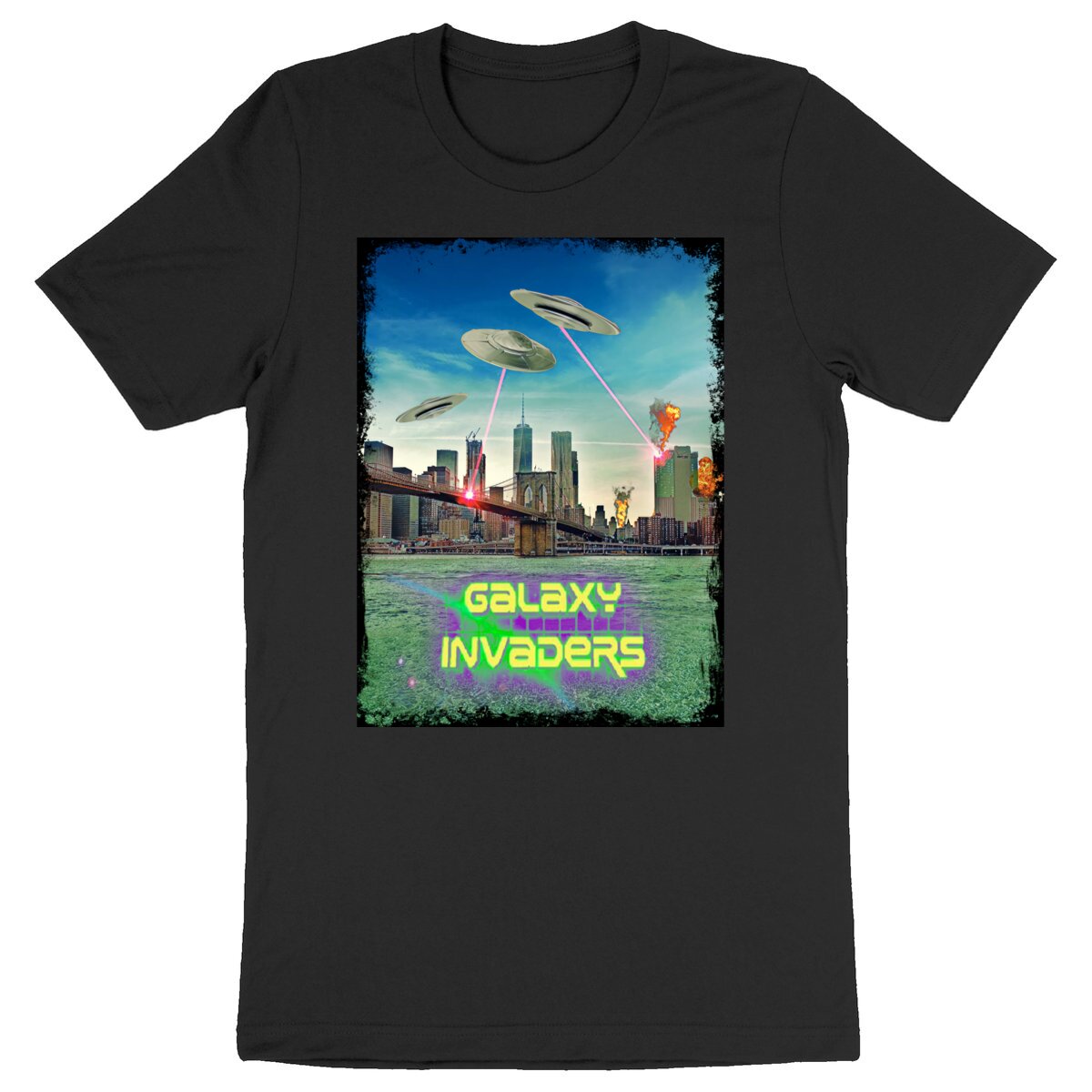 Image back GALAXY INVADERS - Heavyweight Unisex t-shirt Premium Plus