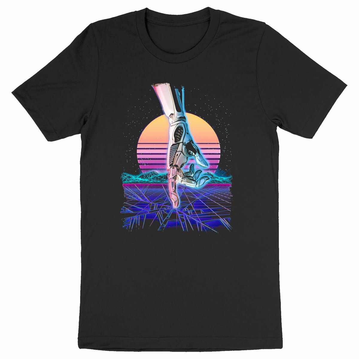 Image back RETROWAVE - Heavyweight Unisex t-shirt Premium Plus