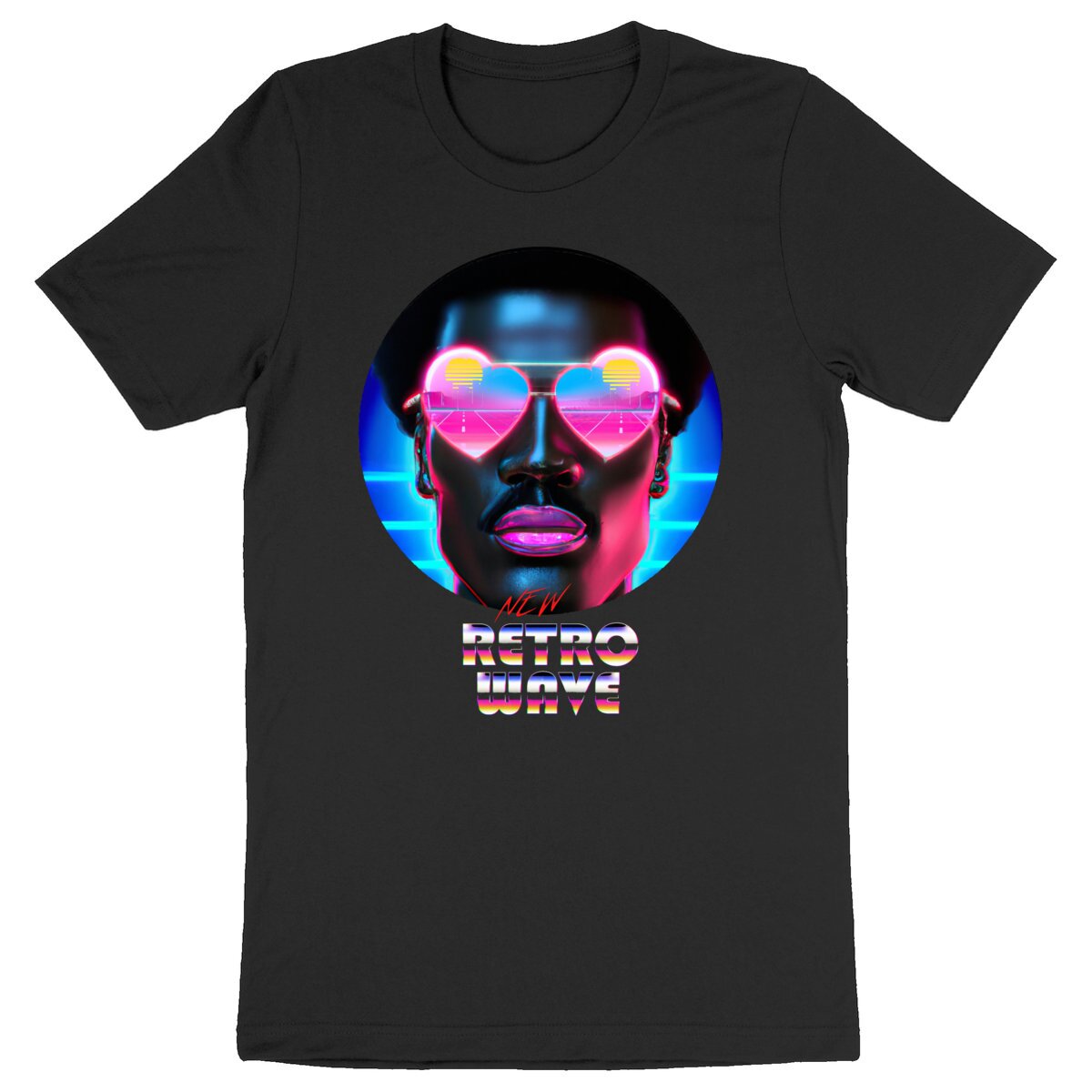 Image back Black Wave - Heavyweight Unisex t-shirt Premium Plus