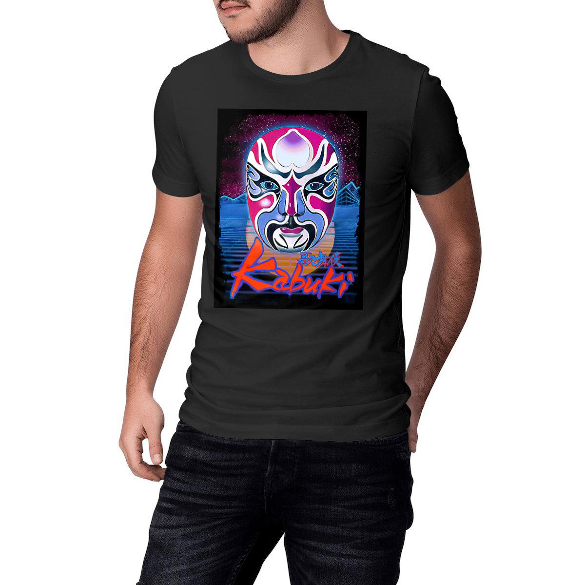 Image front Kabuki Grunge - Heavyweight Unisex t-shirt Premium Plus