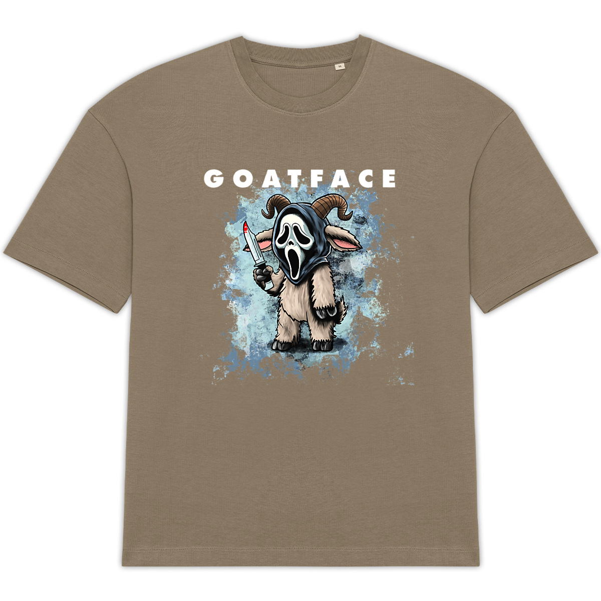 Goatface - Front Hit Unisex Oversized Tee - Image