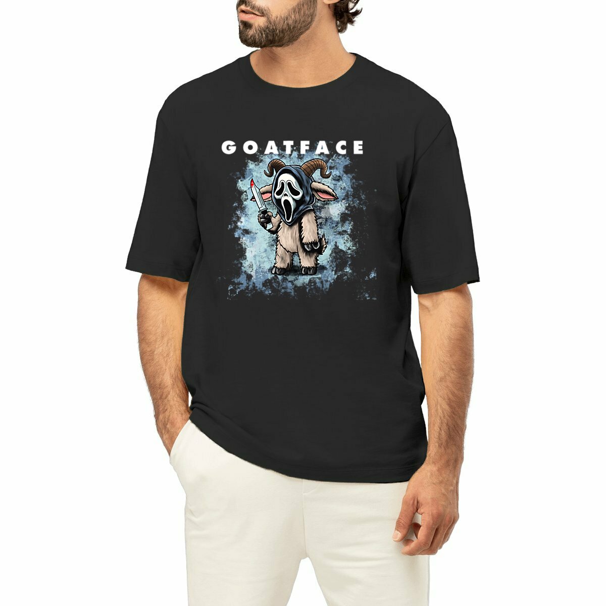 Goatface - Front Hit Unisex Oversized Tee