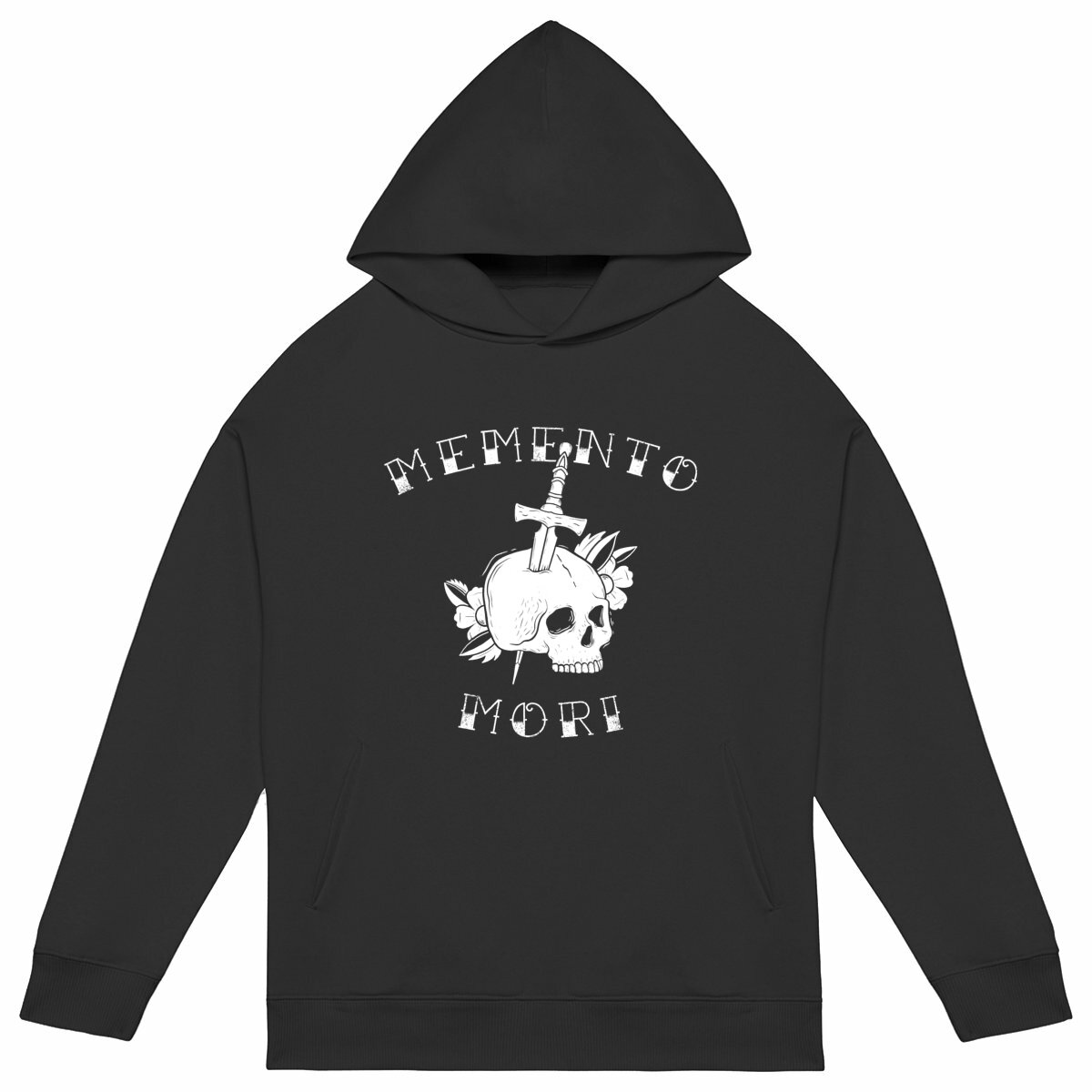 Memento Mori - Front Hit Unisex Oversized Hoodie - Image