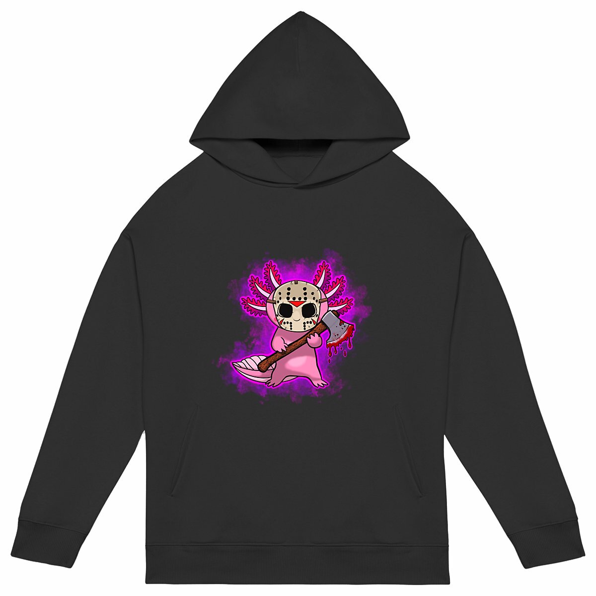 Axe-Olotl - Front Hit Unisex Oversized Hoodie - Image