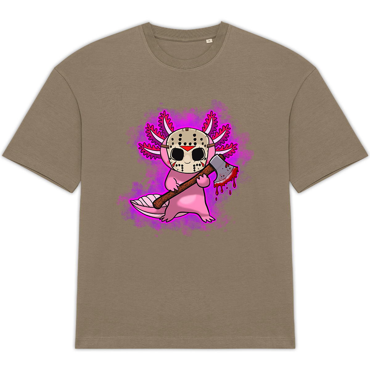 Axe-Olotl - Front Hit Unisex Oversized Tee - Image