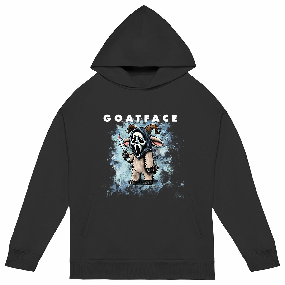 Goatface - Front Hit Unisex Oversized Hoodie - Image