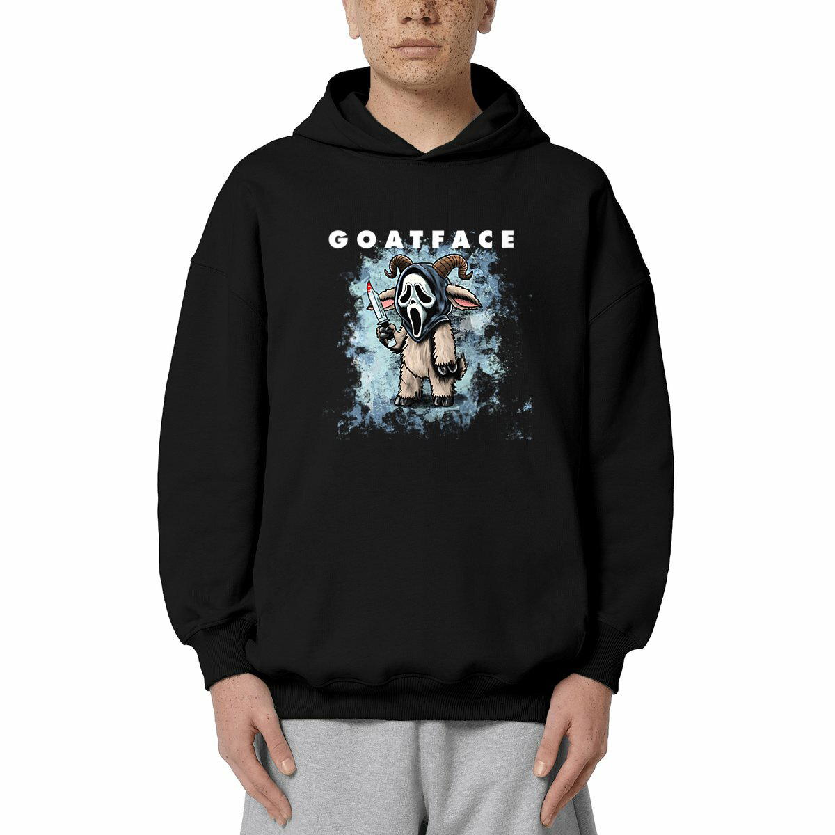 Goatface - Front Hit Unisex Oversized Hoodie