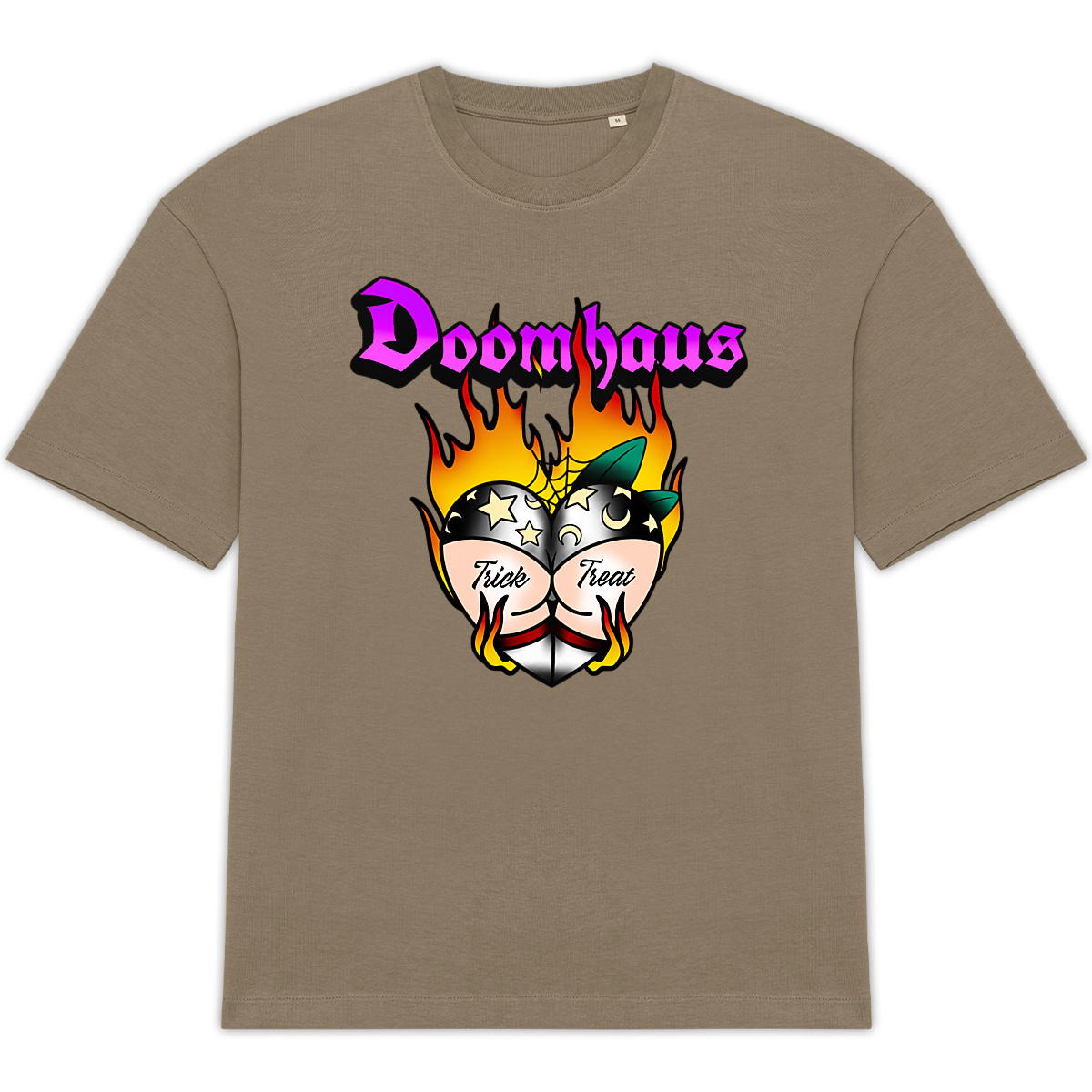Trick or Treat - Front Hit Unisex Oversized Tee - Image
