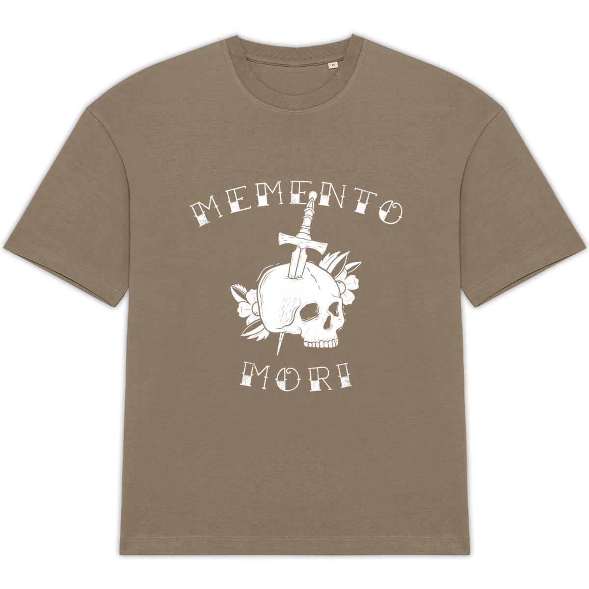 Memento Mori - Front Hit Unisex Oversized Tee - Image