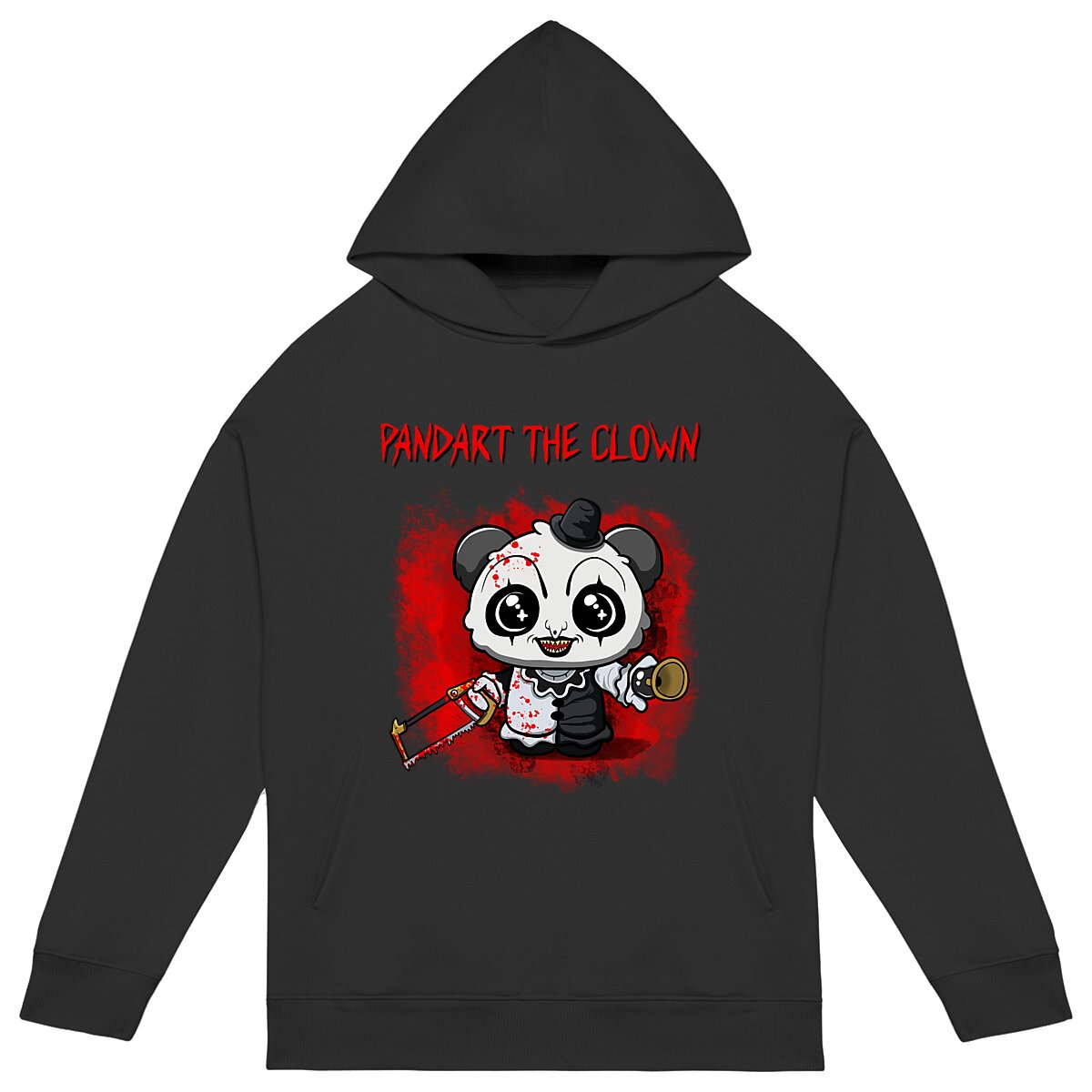 Pandart The Clown - Front Hit Unisex Oversized Hoodie - Image