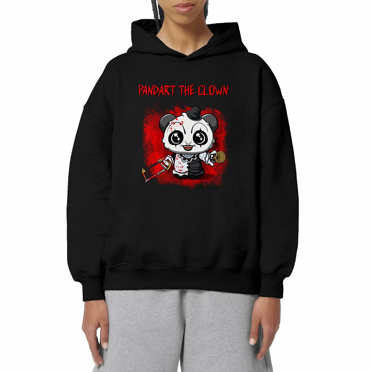 Pandart The Clown - Front Hit Unisex Oversized Hoodie